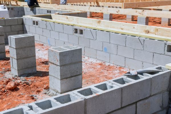 Cement Block Installation in Littleton